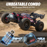 RC Car 1/14 Brushless JAZEX M12 Fast 60KM/H 4x4 All Terrain Off Road for Adults & Boys Hydraulic shock absorbers